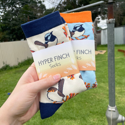 Superb Fairywren Socks