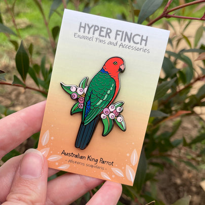 Australian King Parrot (Male) Enamel Pin