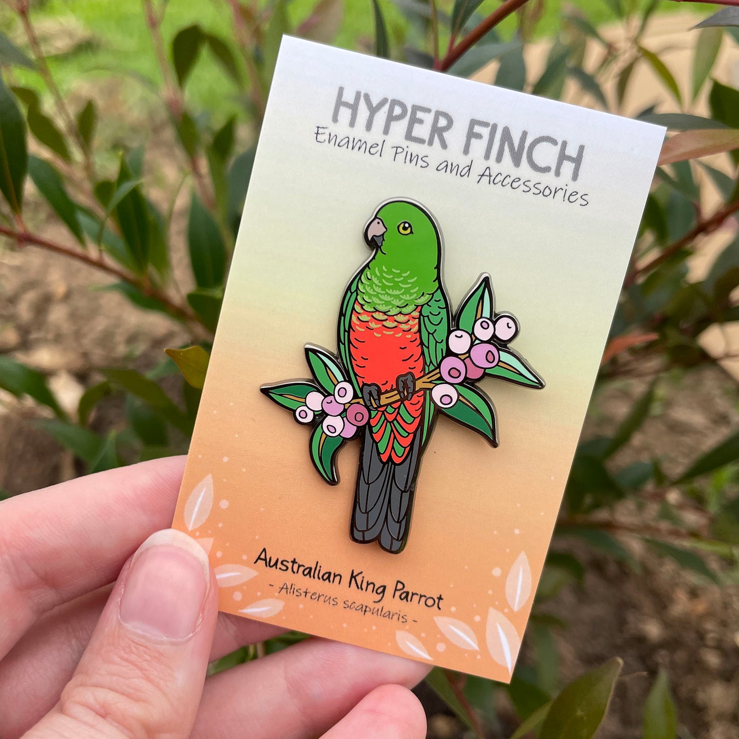 Australian King Parrot (Female) Enamel Pin