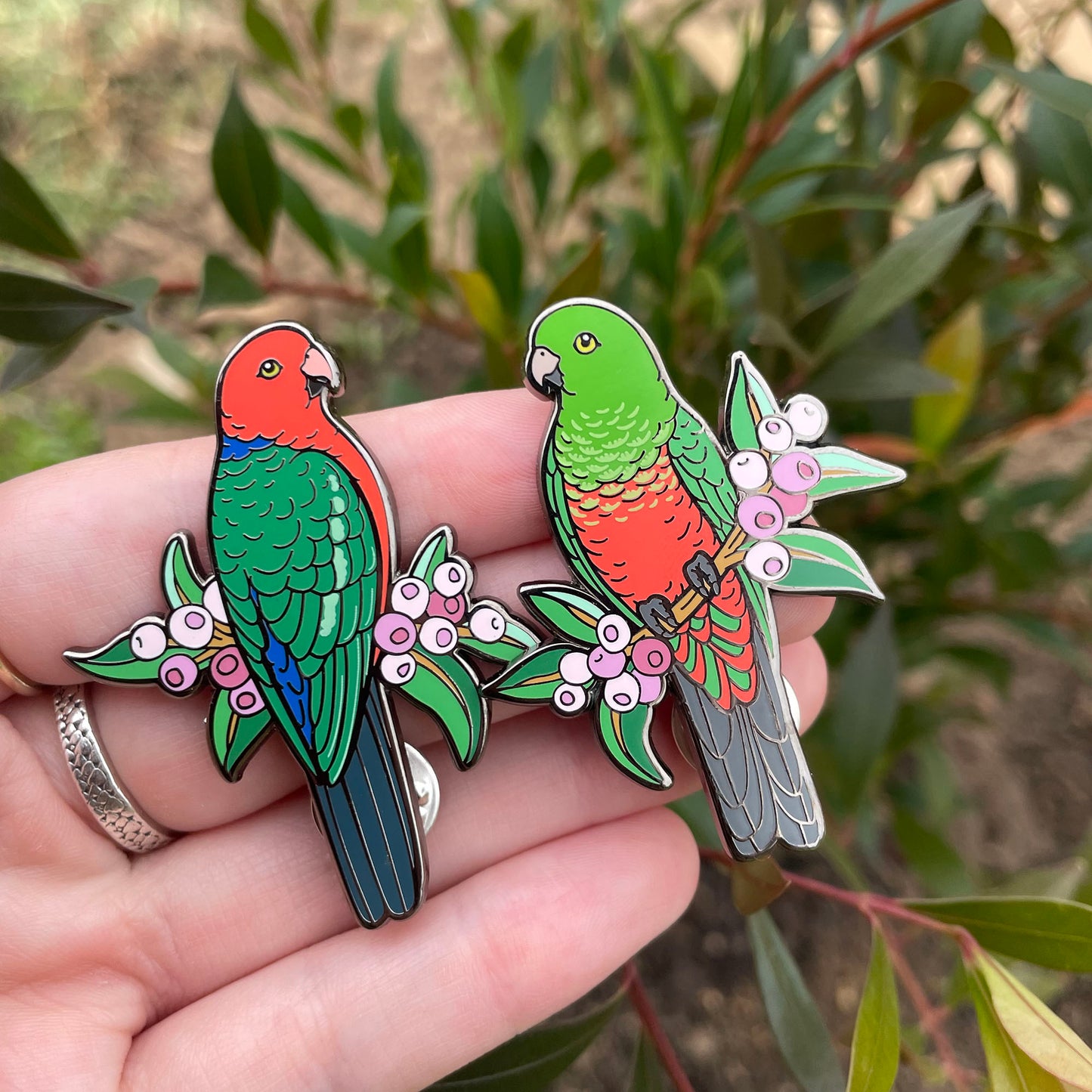 Australian King Parrot (Male) Enamel Pin