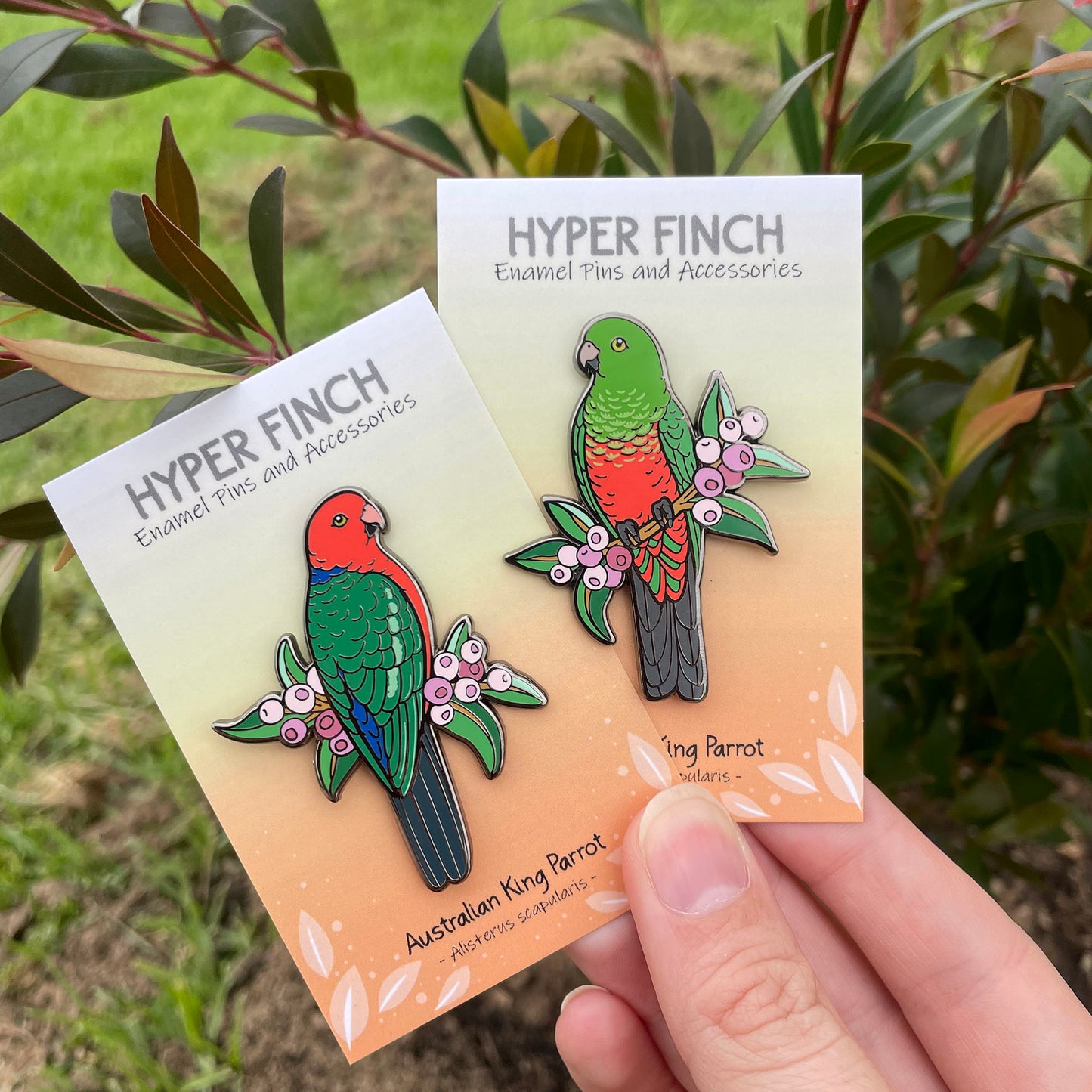 Australian King Parrot (Male) Enamel Pin