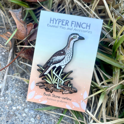 Bush Stone-Curlew Enamel Pin