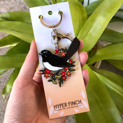 Willie Wagtail Keychain