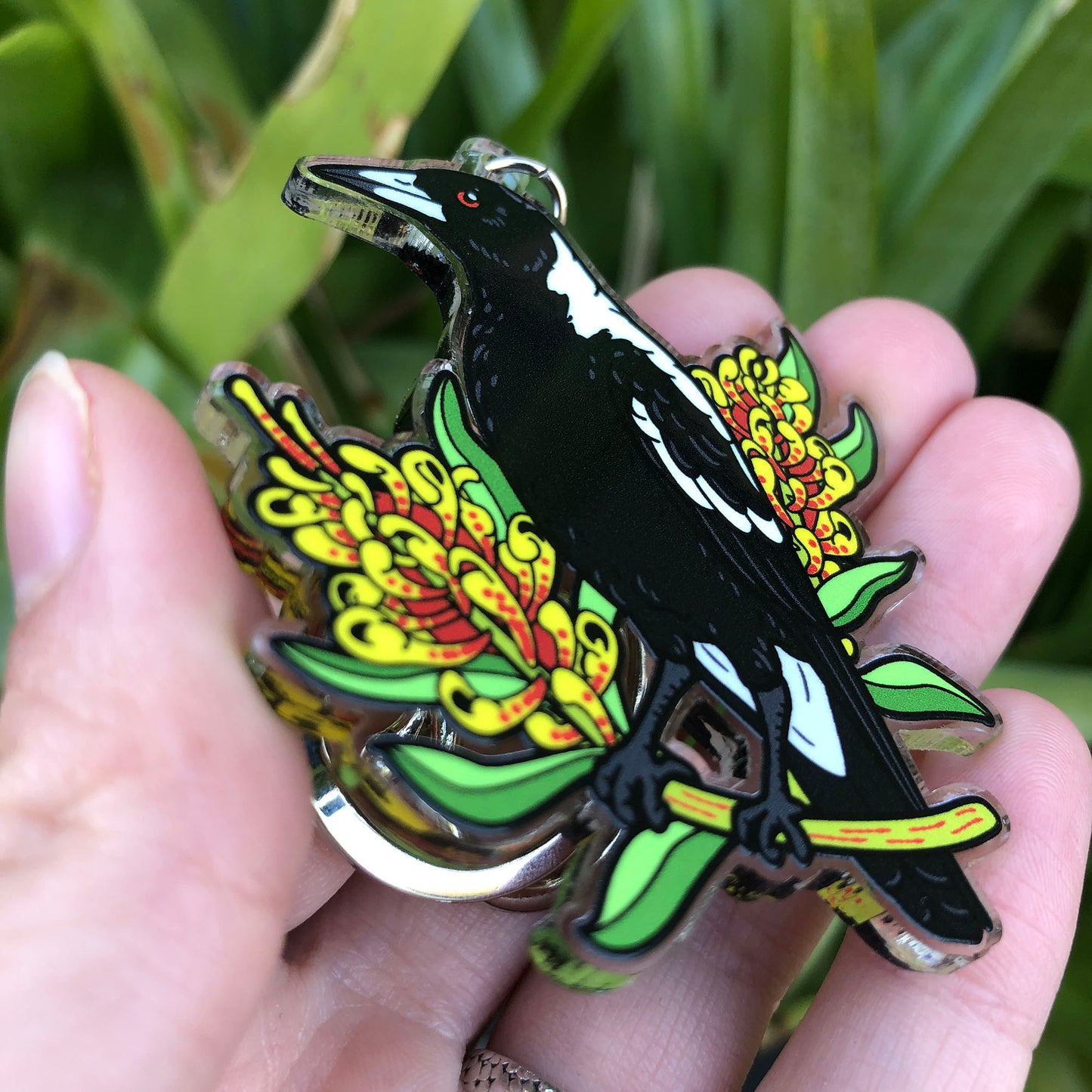 Australian Magpie Keychain