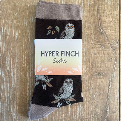 Spooky Frogmouths (Tawny Frogmouth Socks)