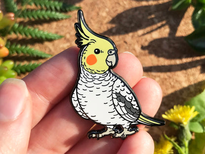 Cockatiel Enamel Pin