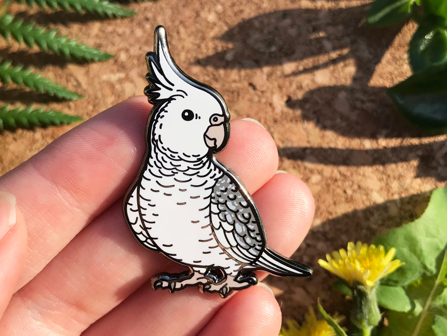 Cockatiel Enamel Pin
