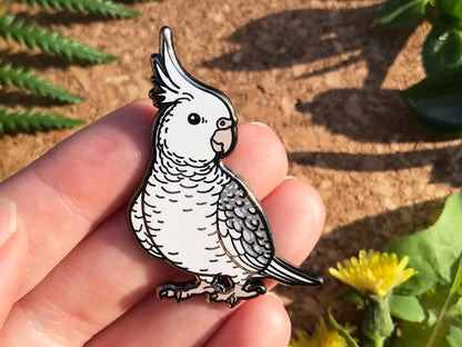 Cockatiel Enamel Pin