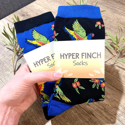 Rainbow Lorikeet Socks
