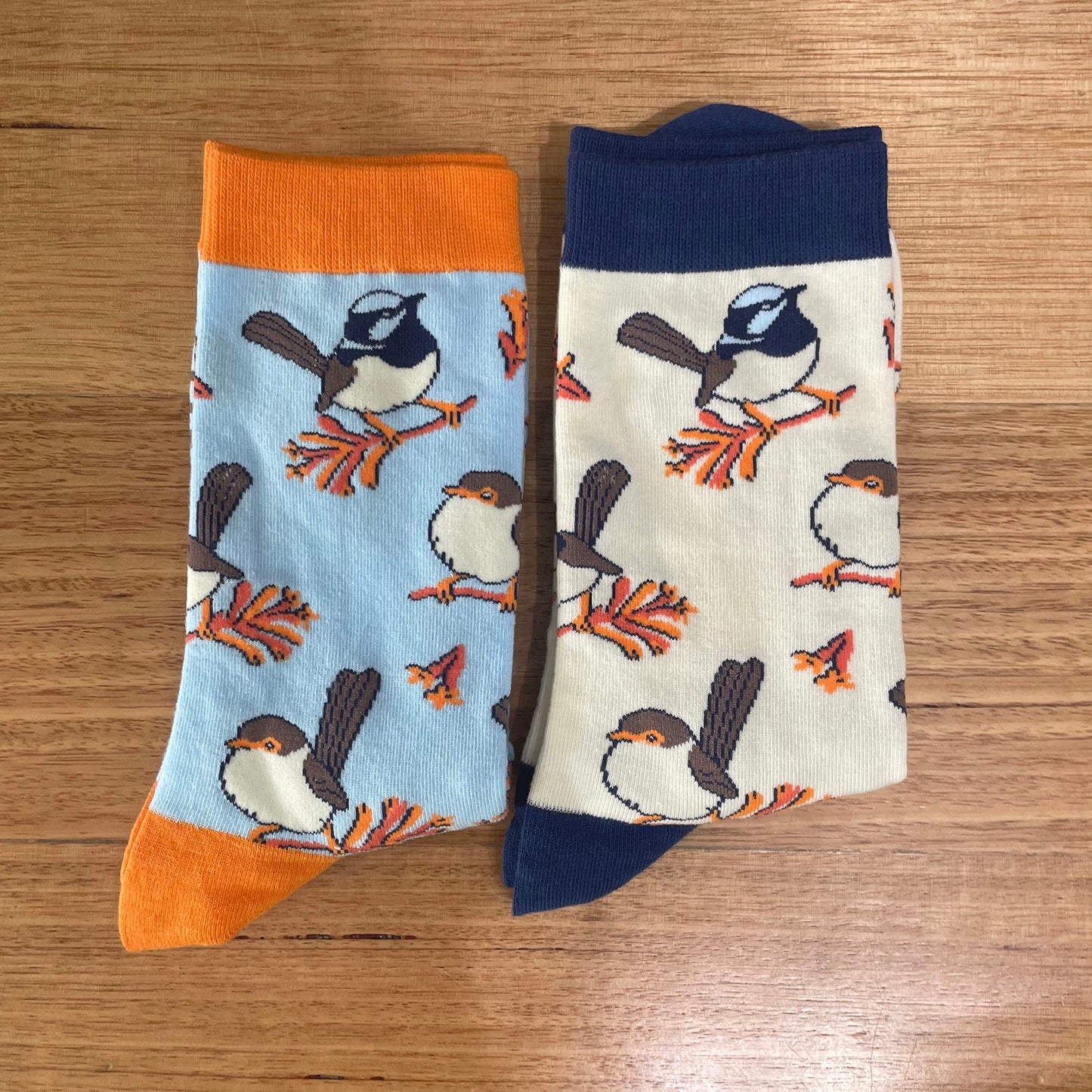Superb Fairywren Socks
