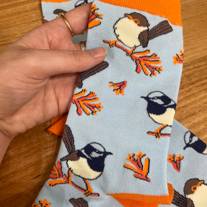 Superb Fairywren Socks