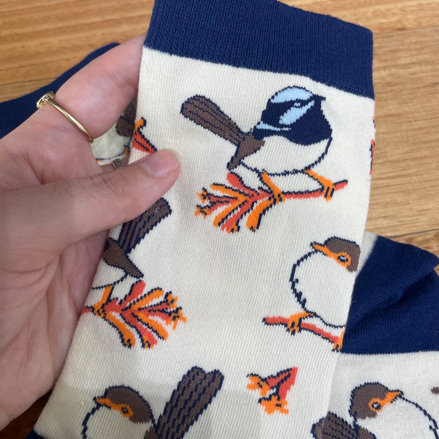 Superb Fairywren Socks