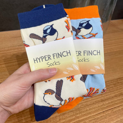 Superb Fairywren Socks
