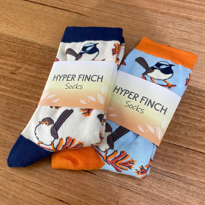 Superb Fairywren Socks