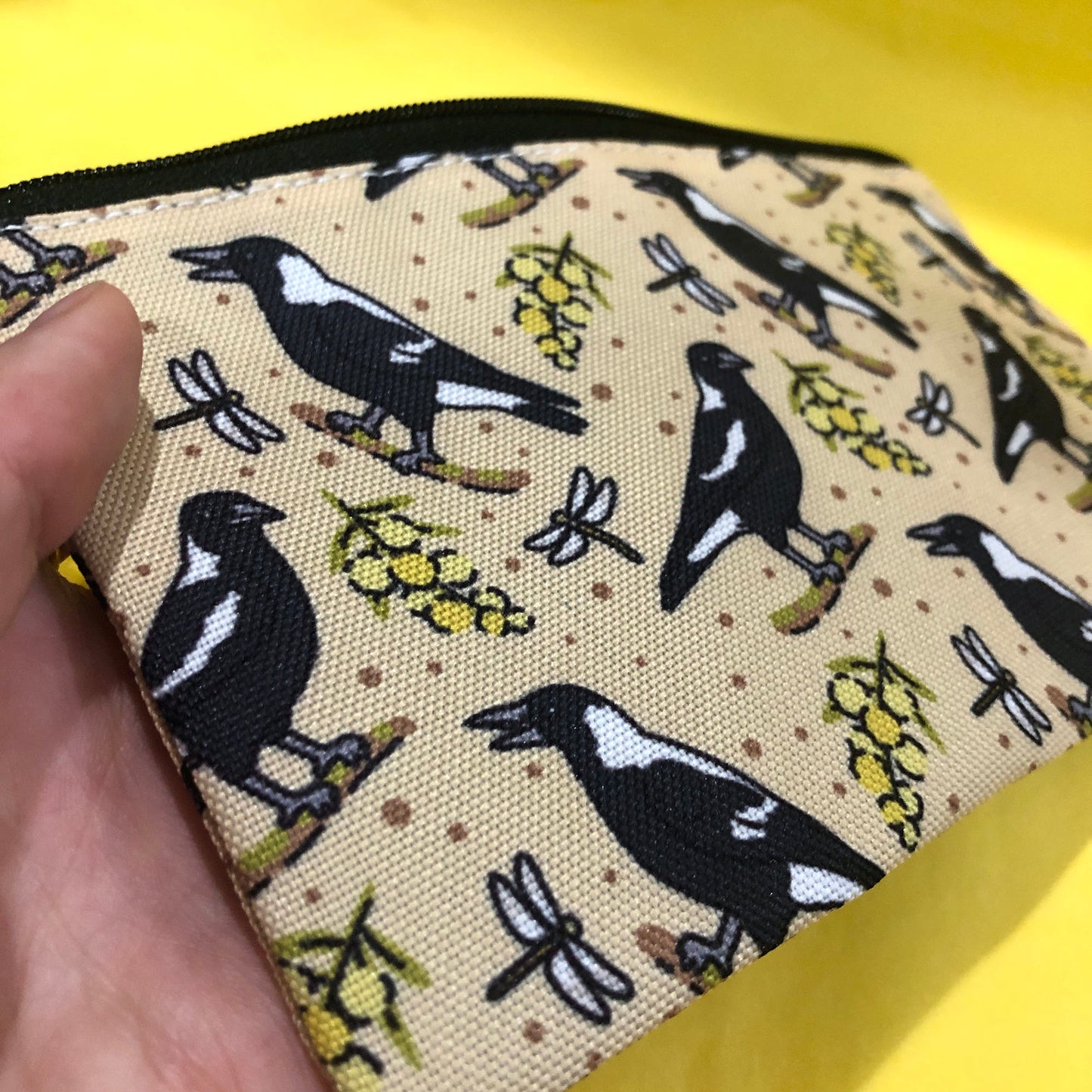 Magpies and Dragonflies Pencil Case