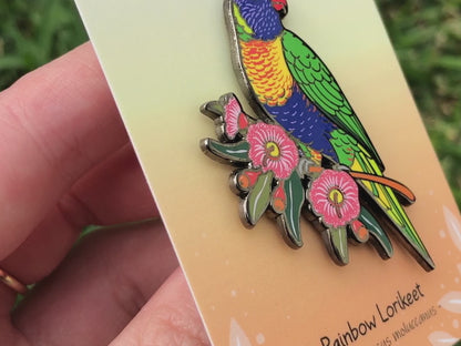 Rainbow Lorikeet Enamel Pin
