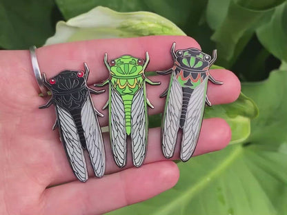 Green Grocer Cicada Enamel Pin
