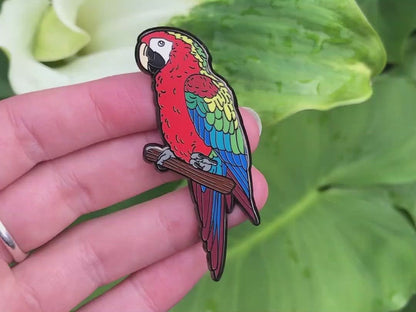 Morgan The Camelot Macaw Enamel Pin