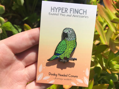 Dusky Headed Conure Enamel Pin