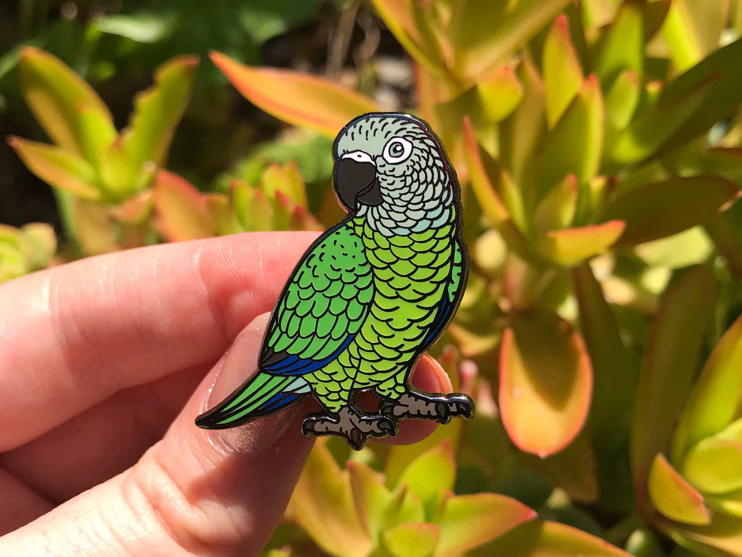 Dusky Headed Conure Enamel Pin