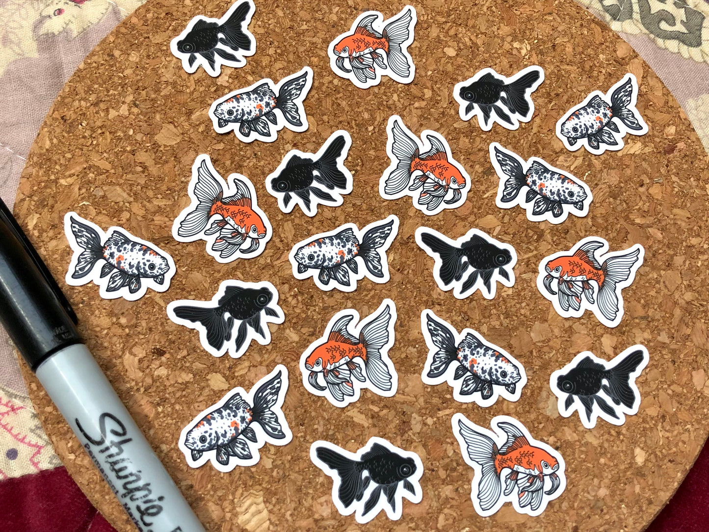Goldfish Mini Sticker Pack (20 pack)