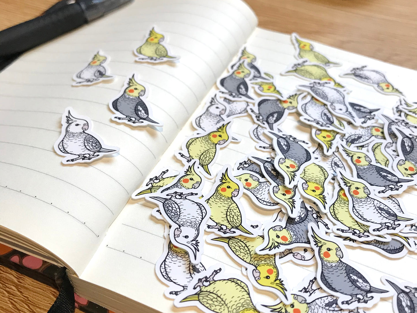 Mixed Cockatiel Mini Sticker Pack (20 pack)