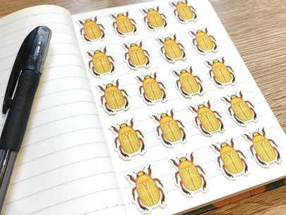 Christmas Beetle Mini Sticker Pack (20 pack)