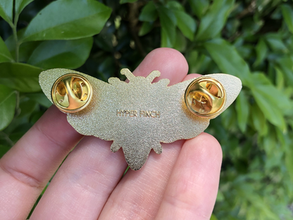 Death's-head Hawkmoth Enamel Pin (Gold Variant)