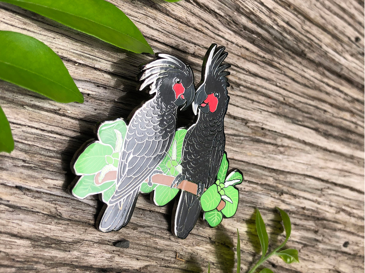 Palm Cockatoos Enamel Pin