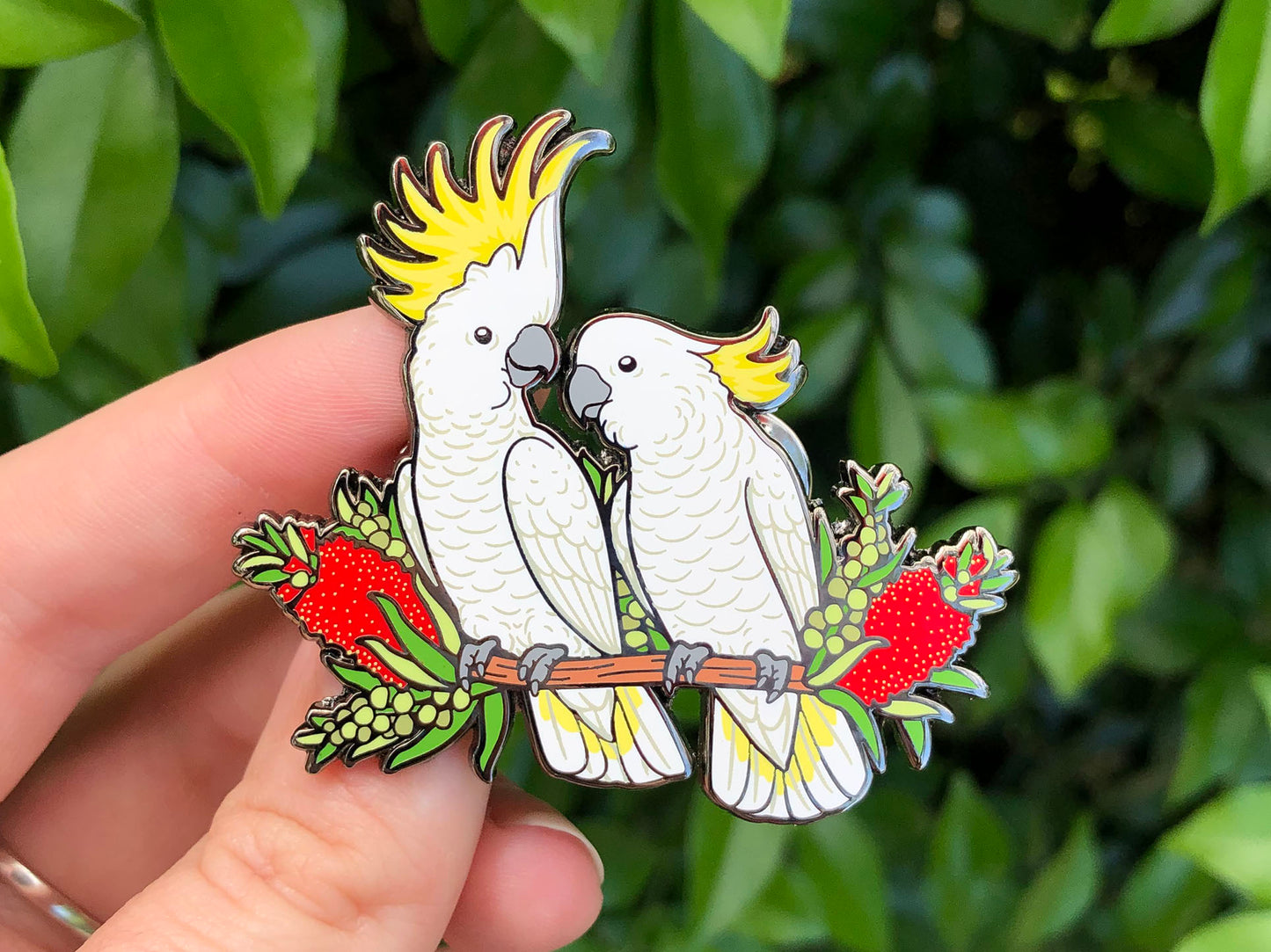 Sulphur-crested Cockatoos Enamel Pin