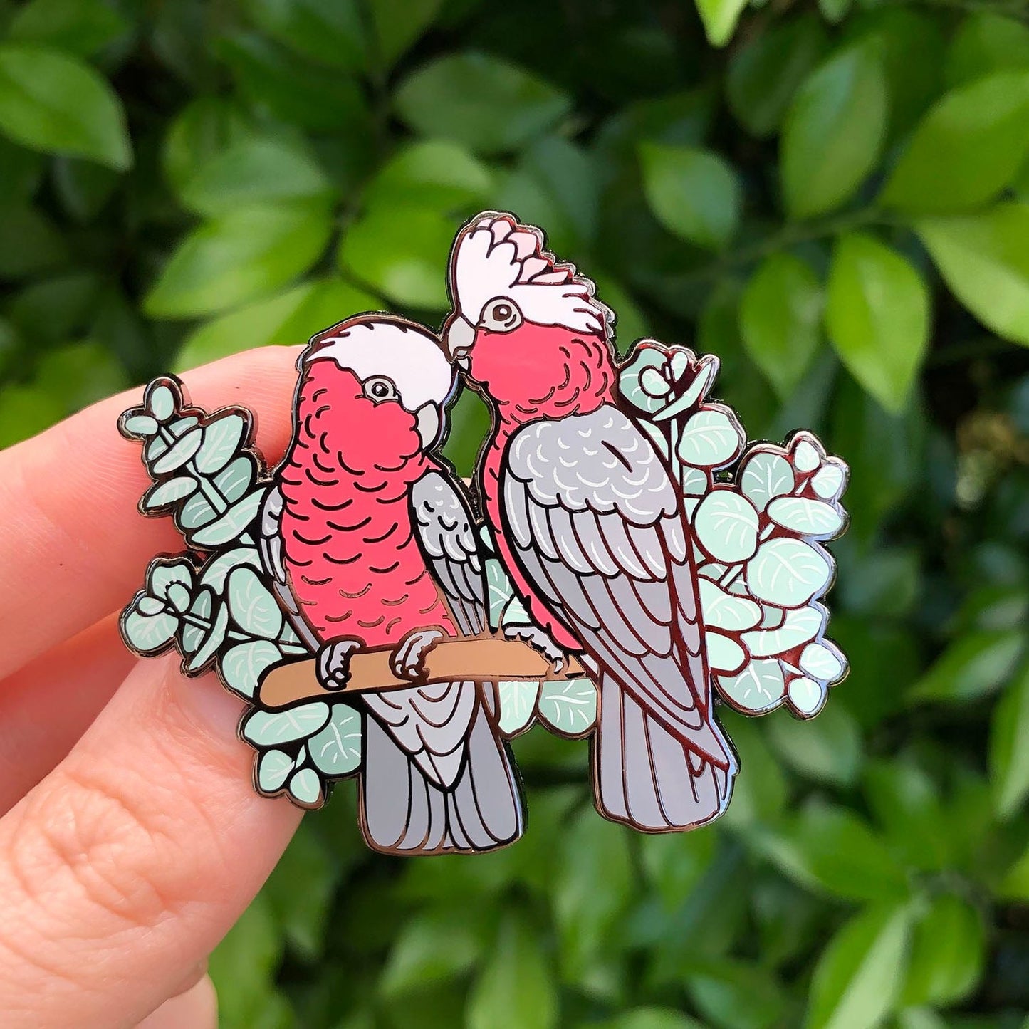 Galahs / Rose-breasted Cockatoos Enamel Pin