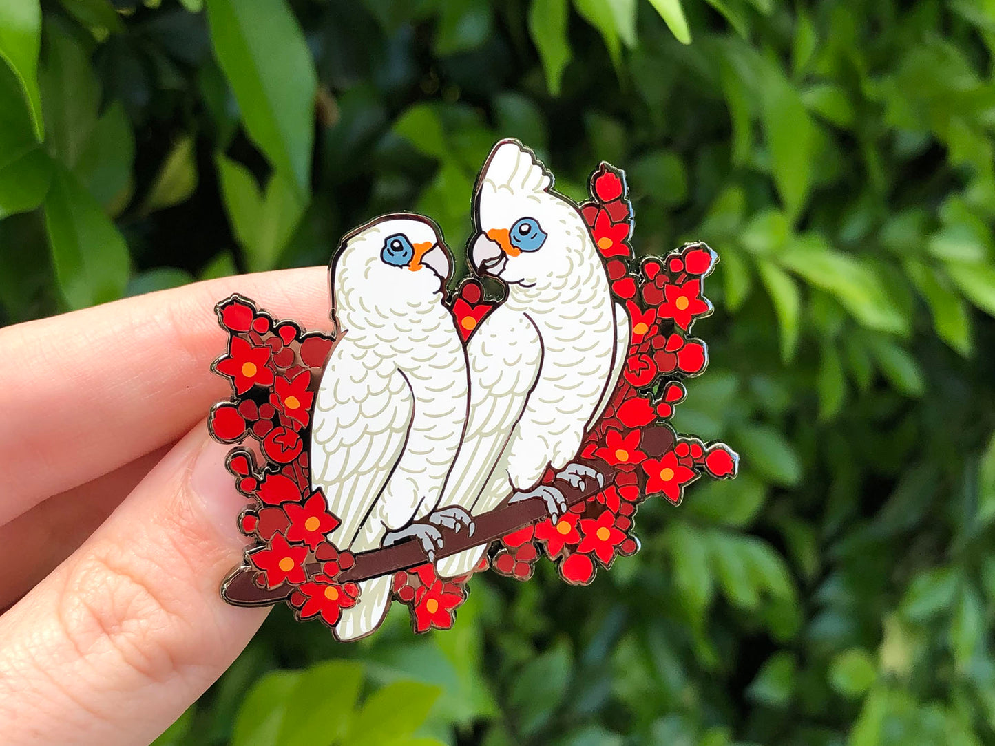 Little Corellas Enamel Pin