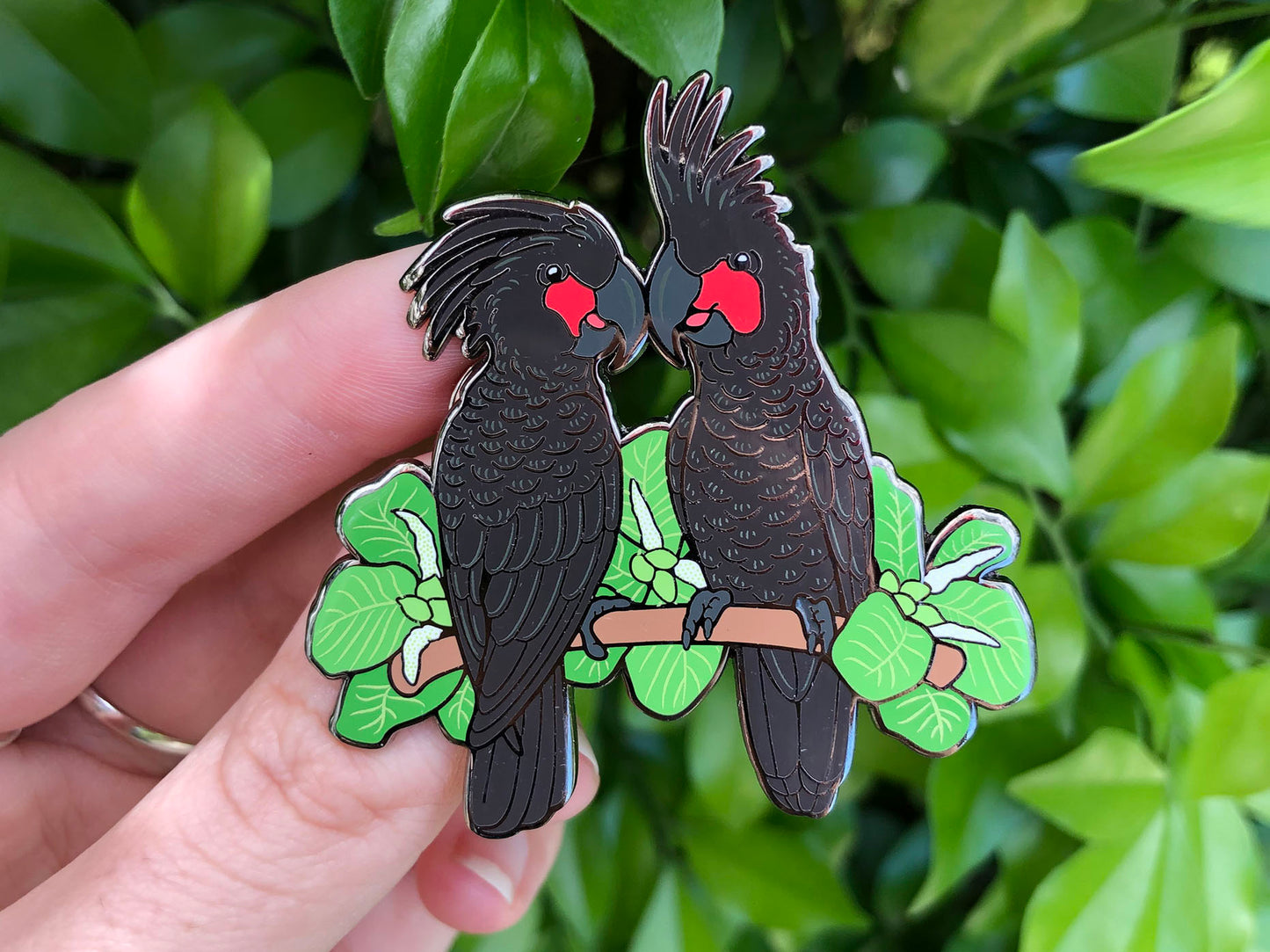 Palm Cockatoos Enamel Pin