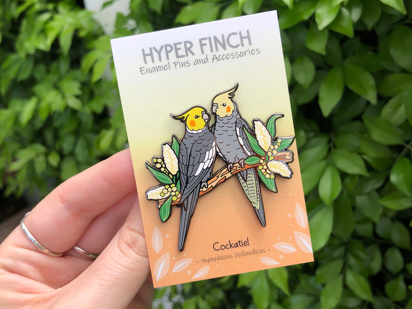 Cockatiels Enamel Pin