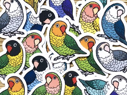 Lovebirds Mini Sticker Pack (20 pack)