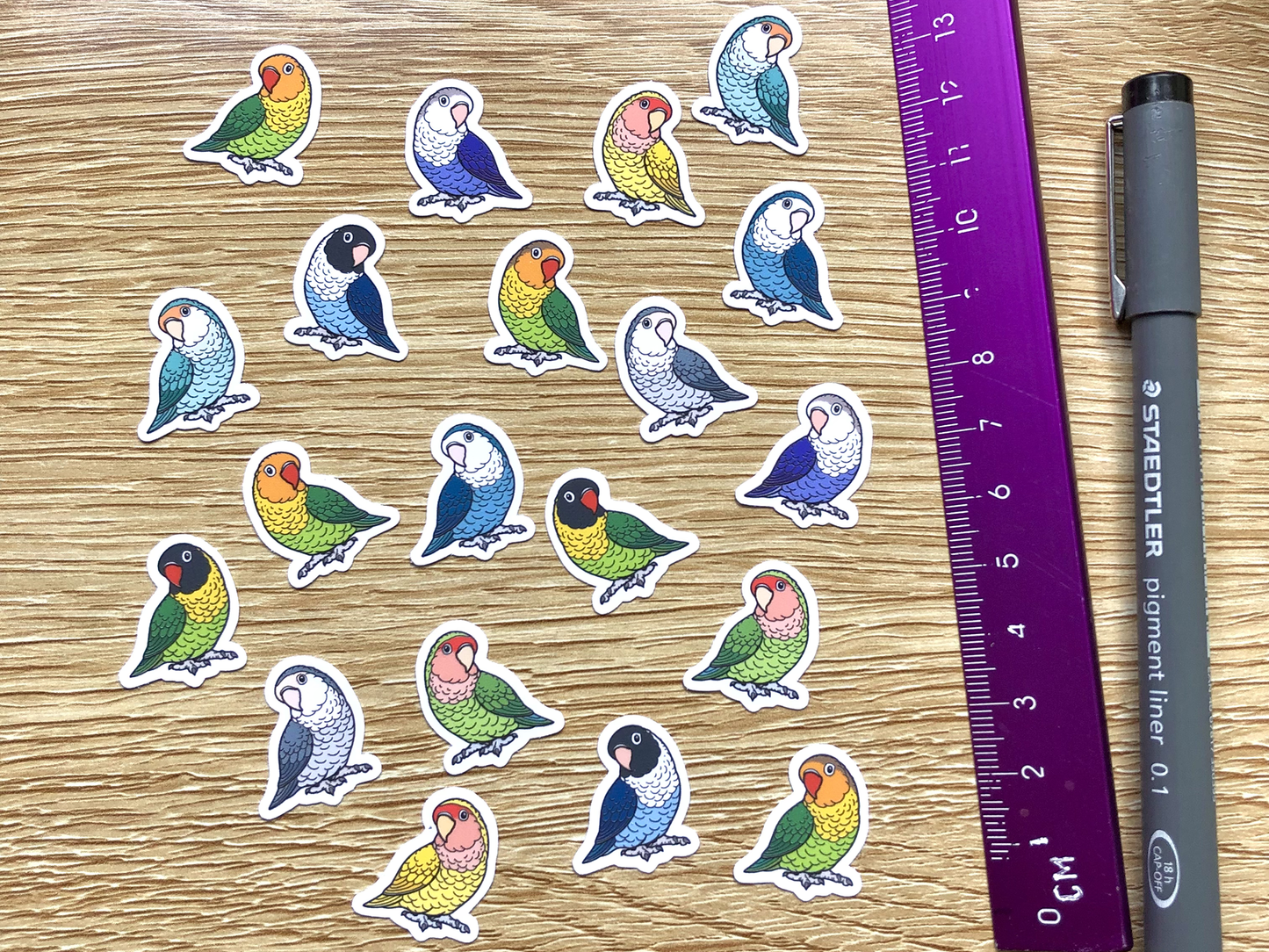Lovebirds Mini Sticker Pack (20 pack)