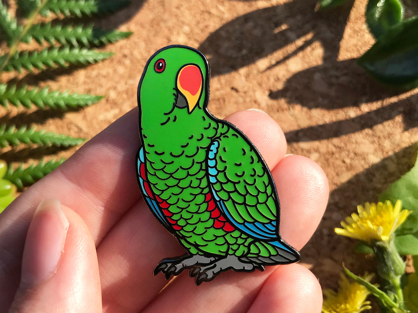 Eclectus Parrot Enamel Pin