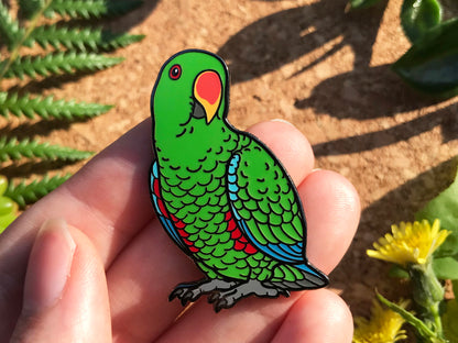 Eclectus Parrot Enamel Pin