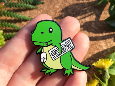 Retrosaur Computing Enamel Pin