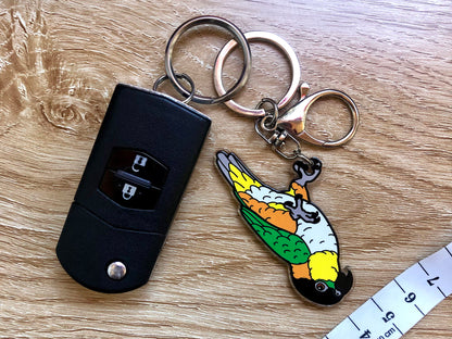 ChiChi the Black-headed Caique Keychain