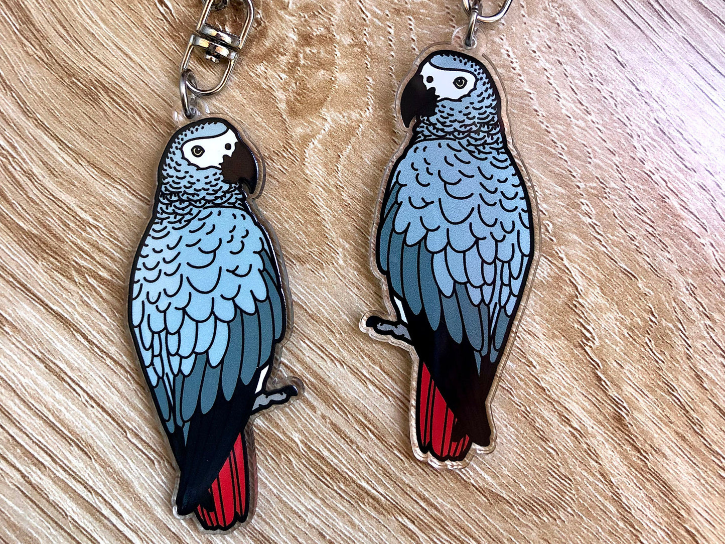 Cressi the Congo African Grey Keychain