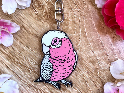 Bandit the Galah Keychain