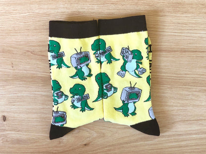Retrosaur Socks