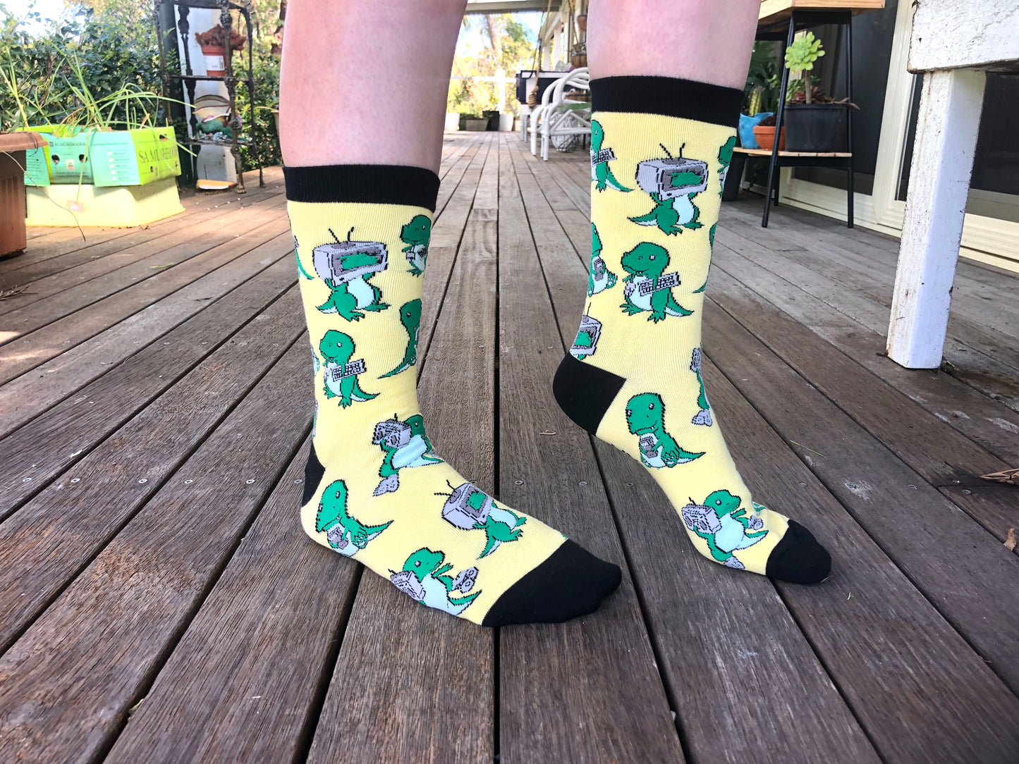 Retrosaur Socks