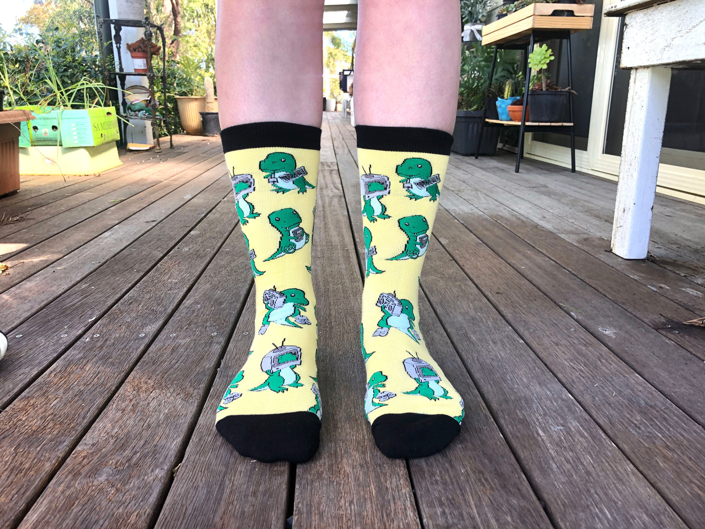 Retrosaur Socks