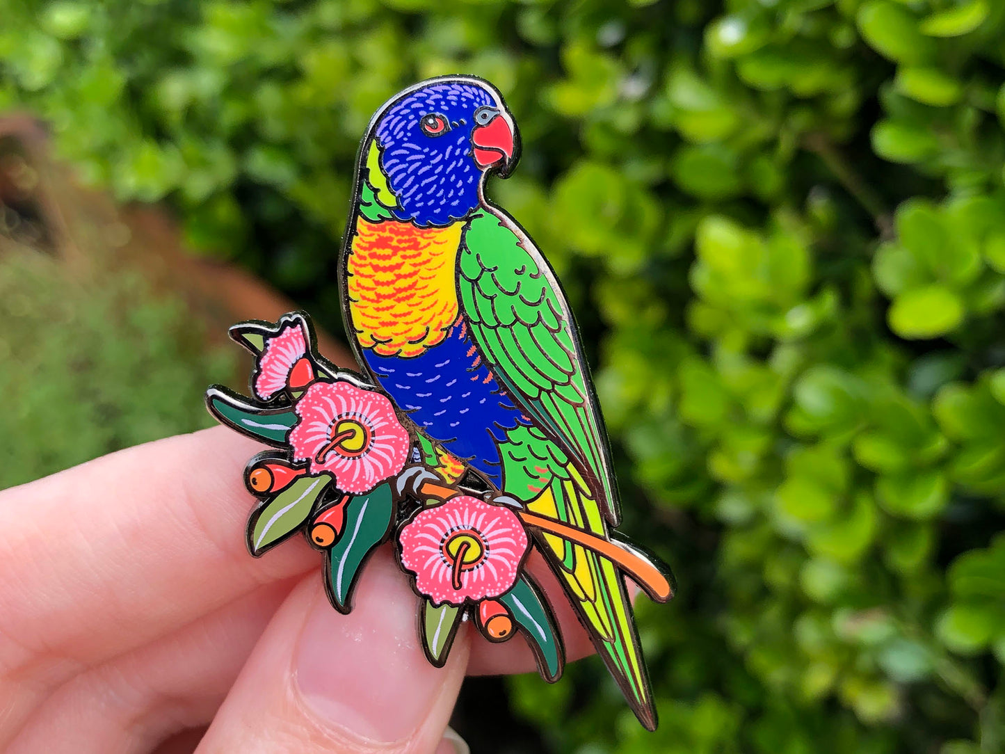 Rainbow Lorikeet Enamel Pin
