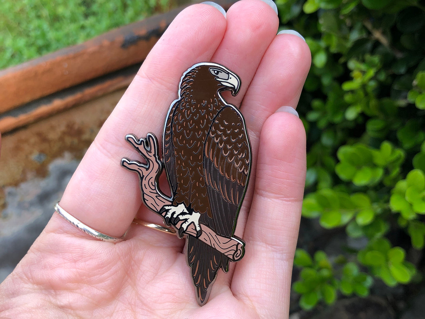 Wedge-tailed Eagle Enamel Pin