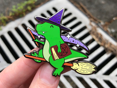 Retrosaur Witching Enamel Pin
