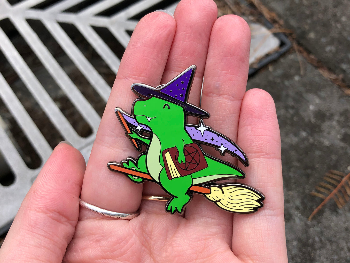 Retrosaur Witching Enamel Pin