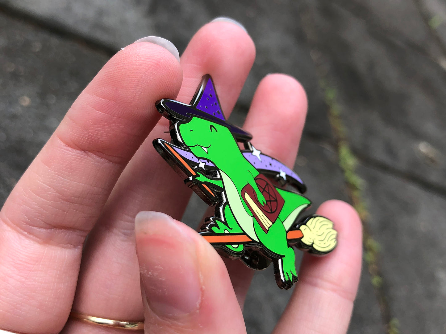 Retrosaur Witching Enamel Pin